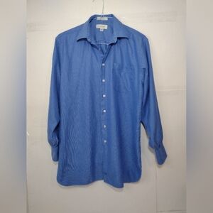 John W. Nordstrom Men's Light Blue Striped Dress Shirt Size (15.1/2 )(34)